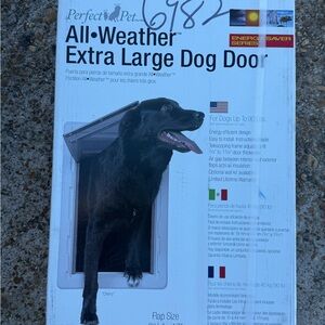 All-Weather Extra Large Dog Door - Black